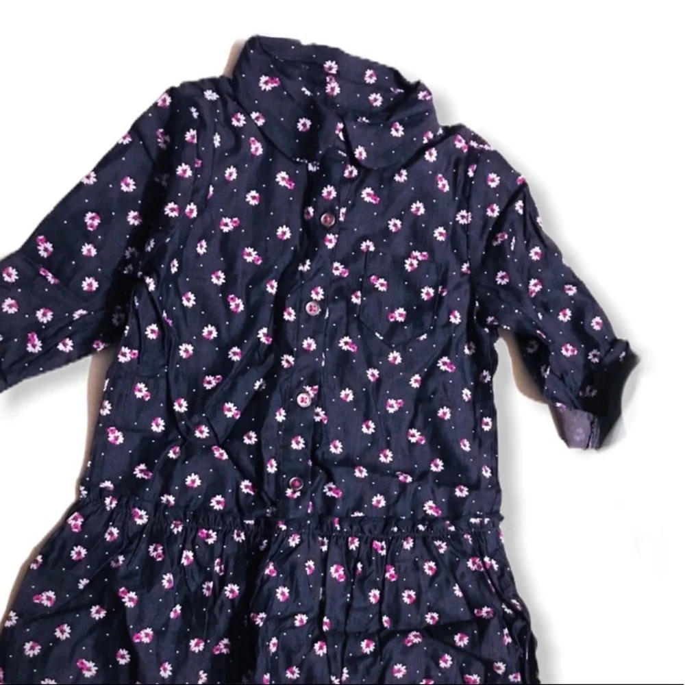 Retro Carter’s 5T Floral Girls Dress Deadstock Vintage Flowers NWT NEW